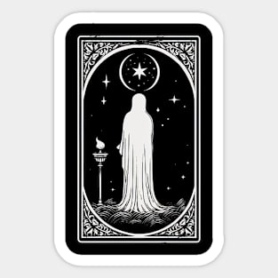 Hermit Tarot Card Astrology Occult Mystical Sticker